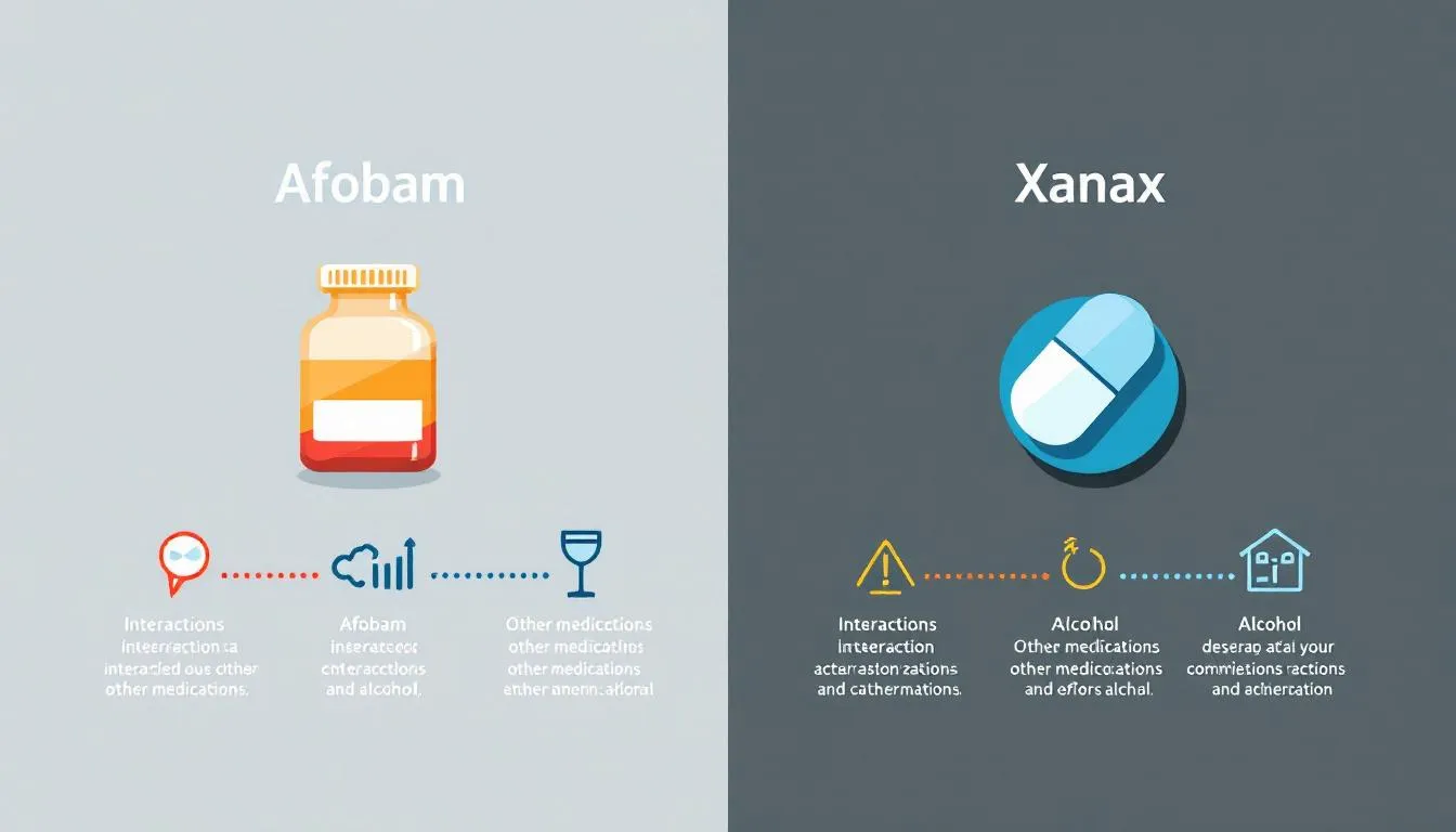 Interakcje Afobamu i Xanaxu z innymi lekami oraz alkoholem mogą być niebezpieczne.