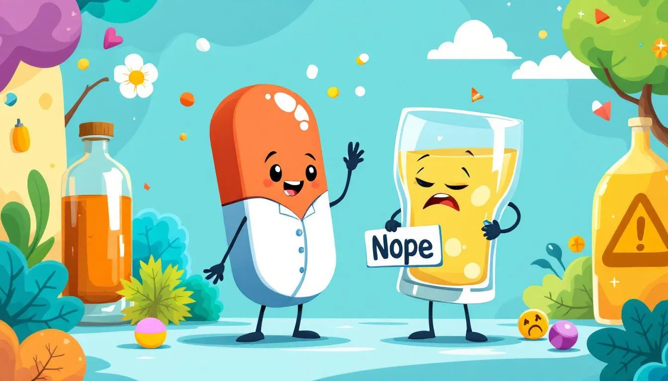 Zalecenia dotyczące stosowania leku Nasen oraz alkoholu.