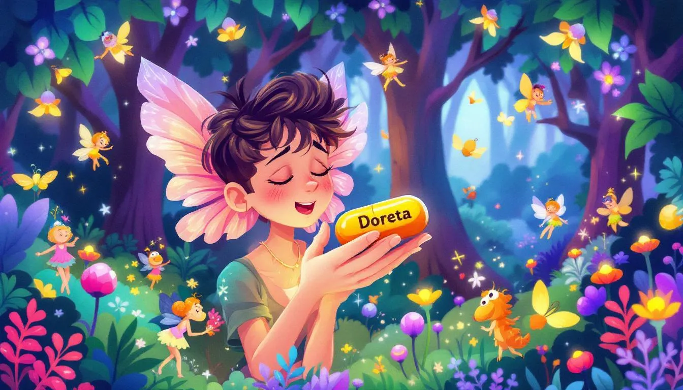 Osoba przyjmująca lek Doreta na ból.