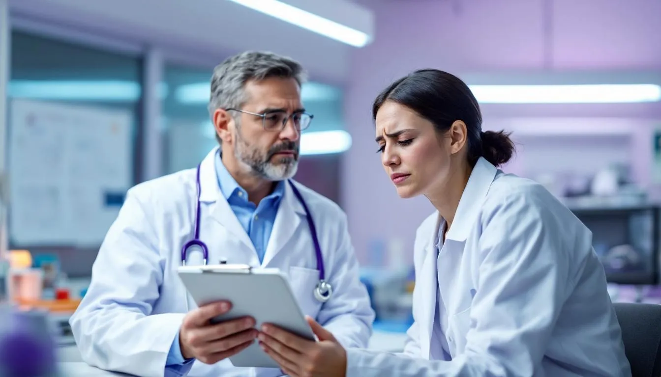 . A doctor is illustrating the effects of insomnia, highlighting various sleep disorders and their consequences, including chronic insomnia and its impact on overall health. The image conveys the seriousness of sleep issues and the importance of proper treatment and sleep hygiene. .