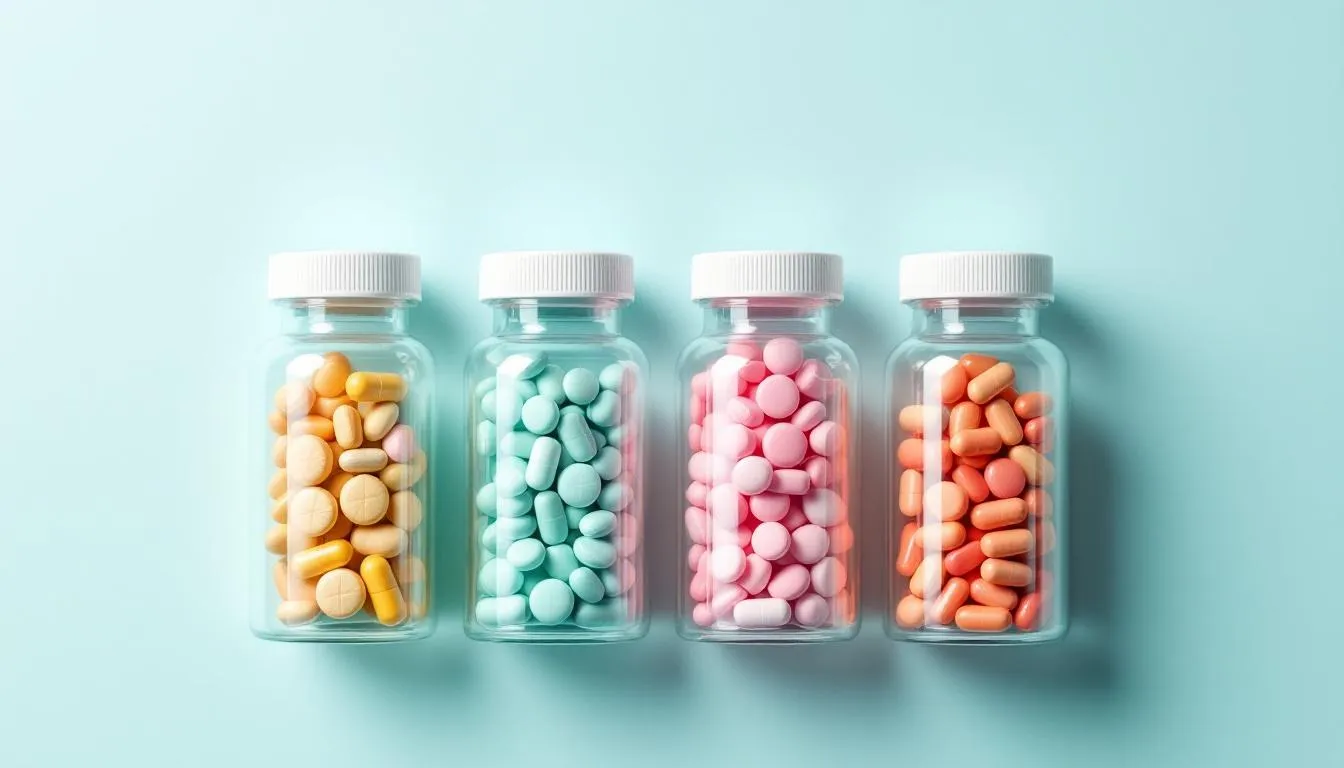 Różne leki, które można otrzymać na e-receptę bez konsultacji.