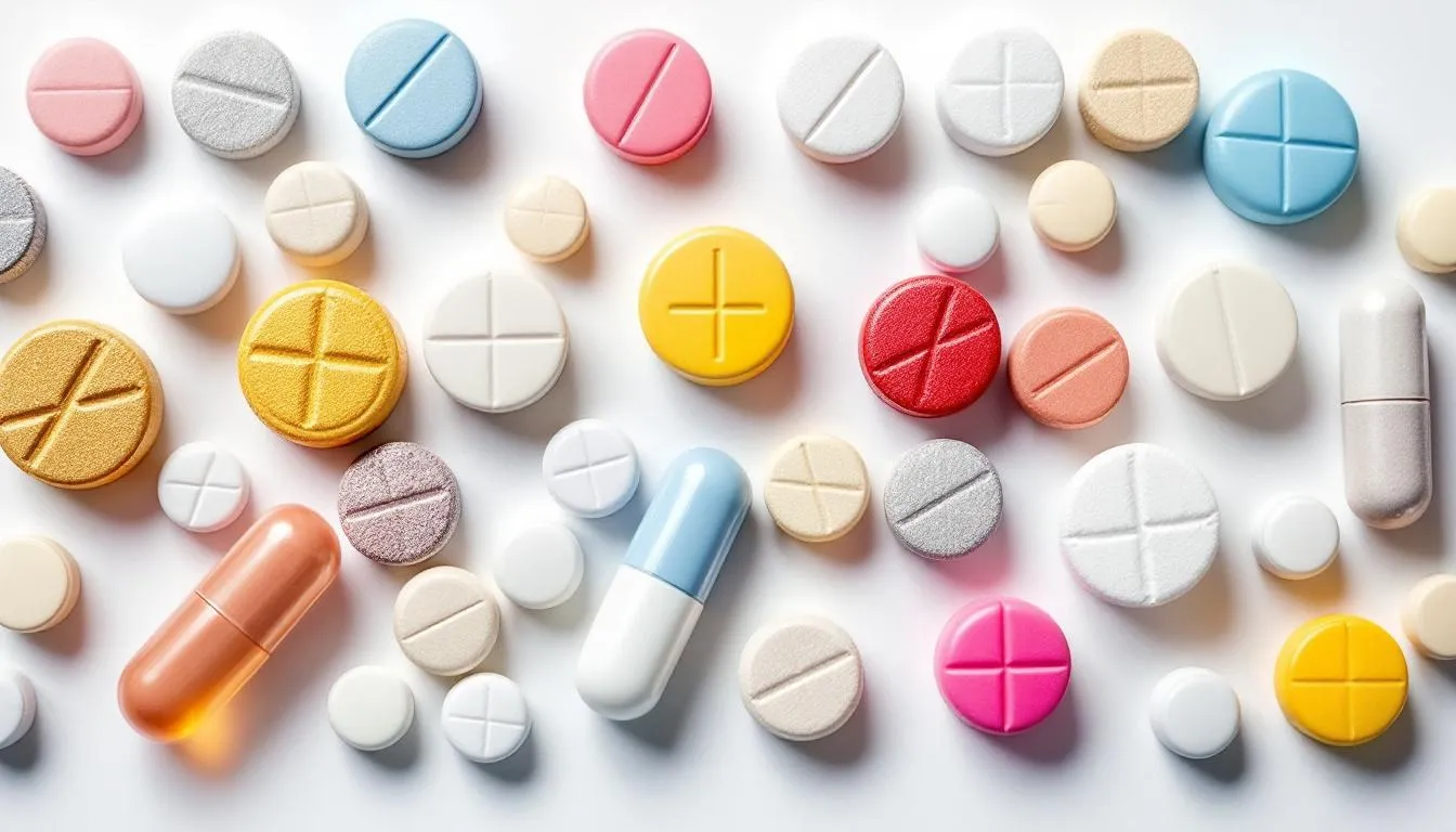 <img src="image_of_tablets_on_white_background.jpg" alt="Na białym tle widoczne są tabletki w różnych dawkach, w tym 0,25 mg i 0,5 mg, które mogą być stosowane w leczeniu zaburzeń lękowych, zgodnie z zaleceniami lekarza. Warto zwrócić uwagę na potencjalne skutki uboczne stosowania benzodiazepin, takie jak zawroty głowy czy zaburzenia widzenia." />