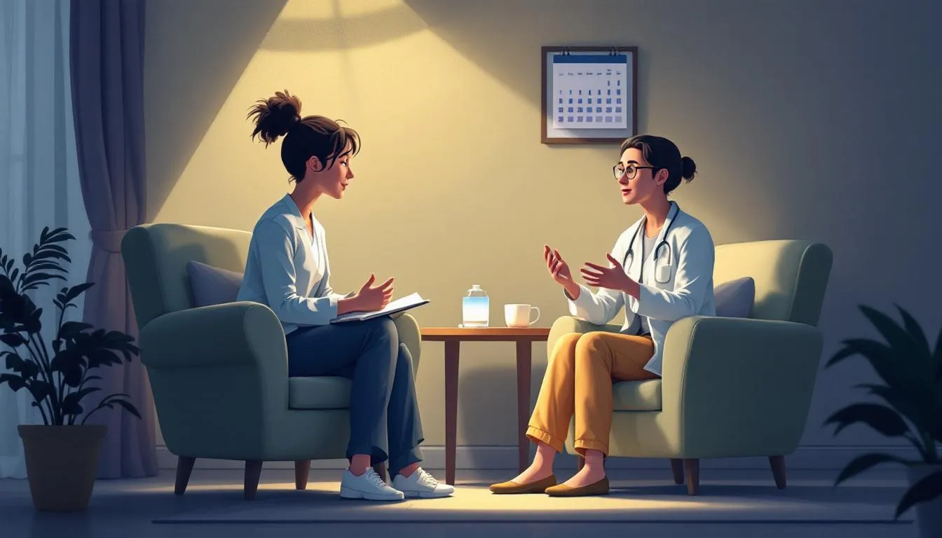 . The image depicts a visual representation of cognitive-behavioral therapy, illustrating its role as an effective method for treating insomnia and sleep disorders, emphasizing techniques that can help improve sleep quality and address chronic insomnia.